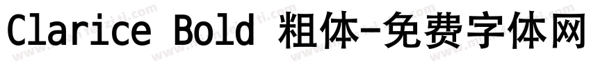 Clarice Bold 粗体字体转换